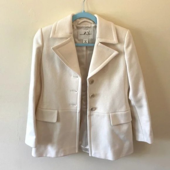 Banana Republic Cream Wool Coat - Picture 2 of 11